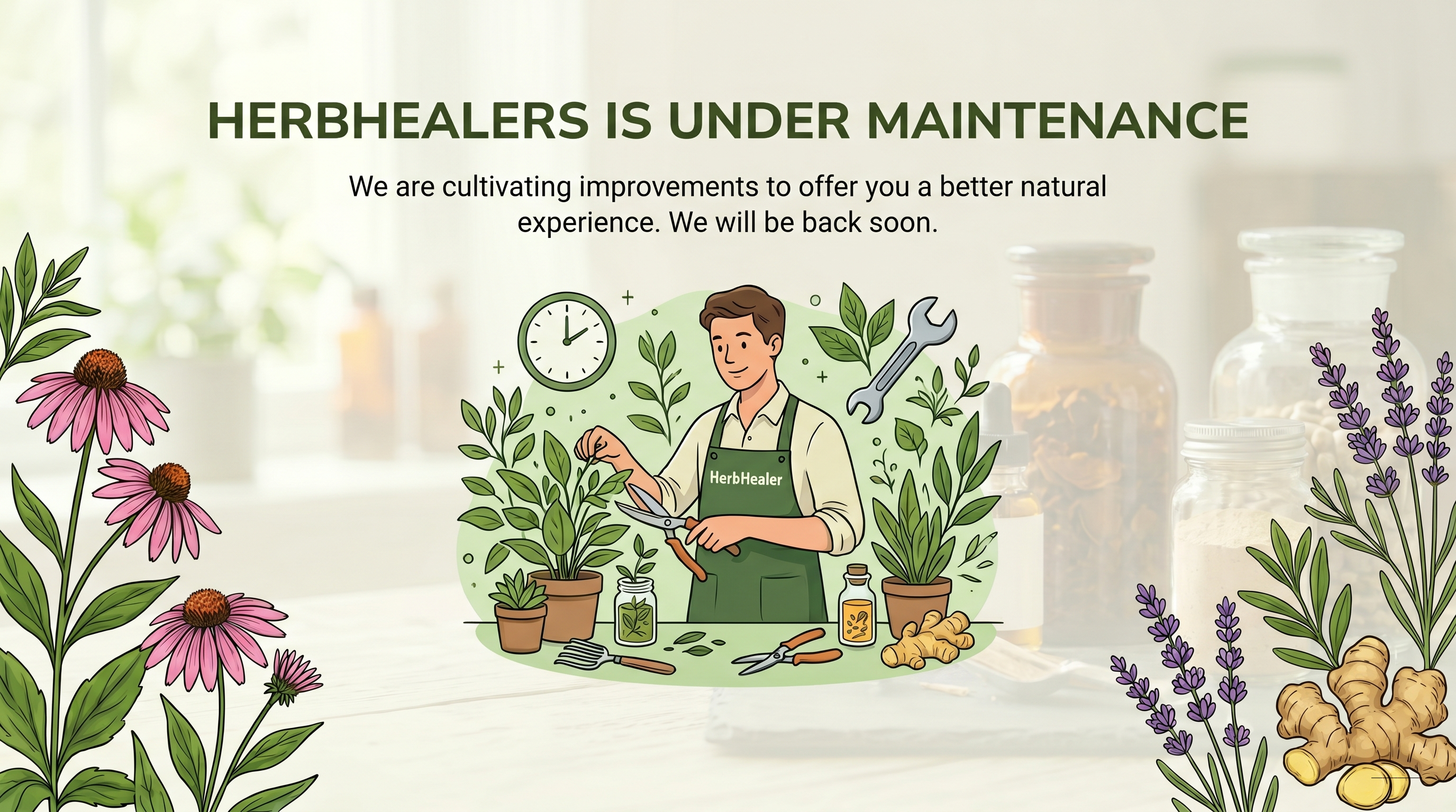 Herbhealers is under maintenance